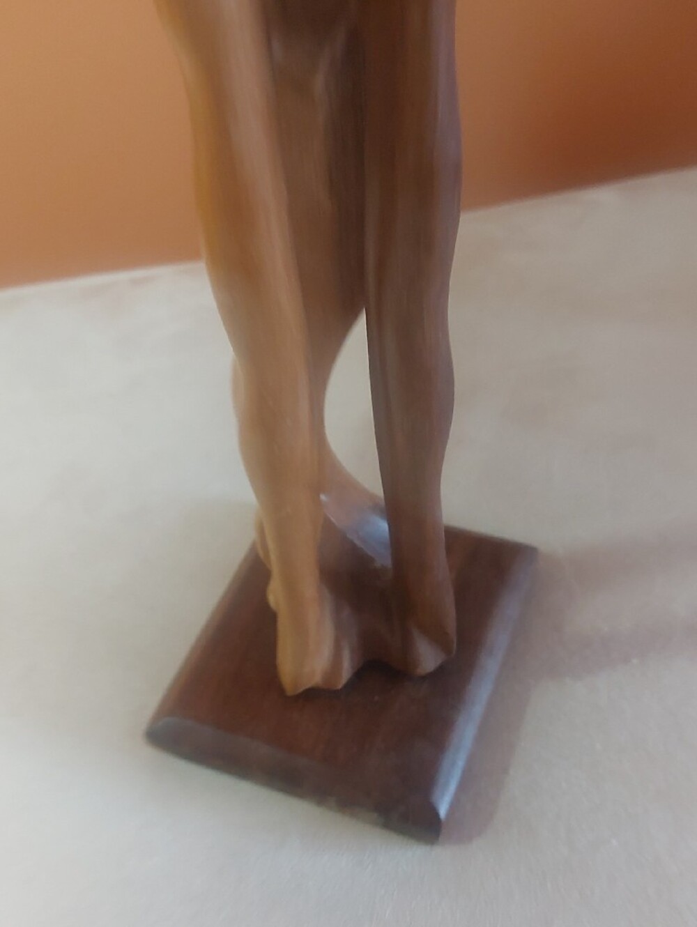 Handcrafted Brown Wooden Abstract Couple Sculpture - Home Art - Picture 6 of 12